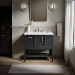 Winnow 36'' bathroom vanity cabinet with sink and quartz top - image 2