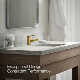 Elate Single-Handle Bathroom Sink Faucet 1.2 GPM - Vibrant Brushed Moderne Brass - image 4