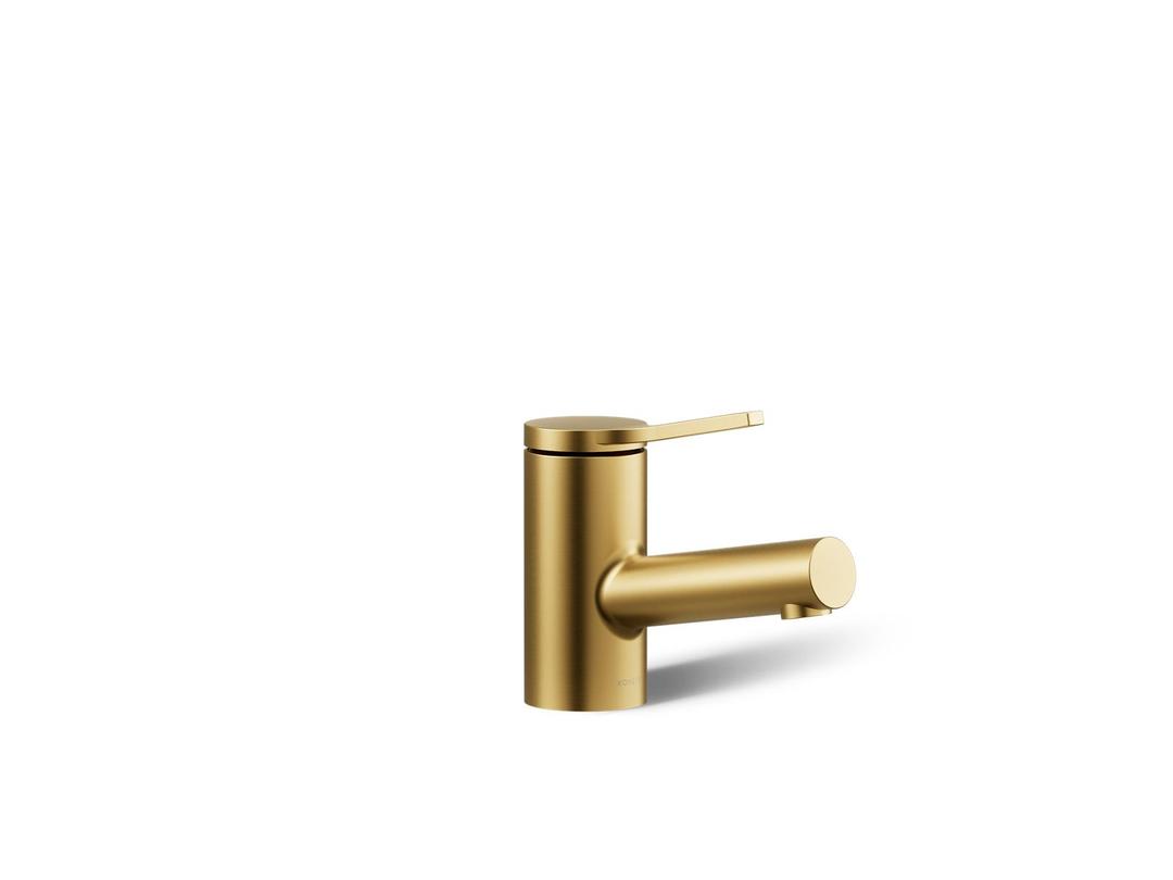 Elate Single-Handle Bathroom Sink Faucet 1.2 GPM - Vibrant Brushed Moderne Brass by Kohler