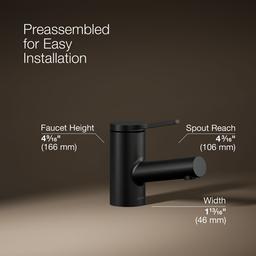 Elate Single-Handle Bathroom Sink Faucet 1.2 GPM - Matte Black - image 3