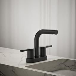 Elate Centerset bathroom sink faucet, 1.2 gpm - Matte Black - image 2