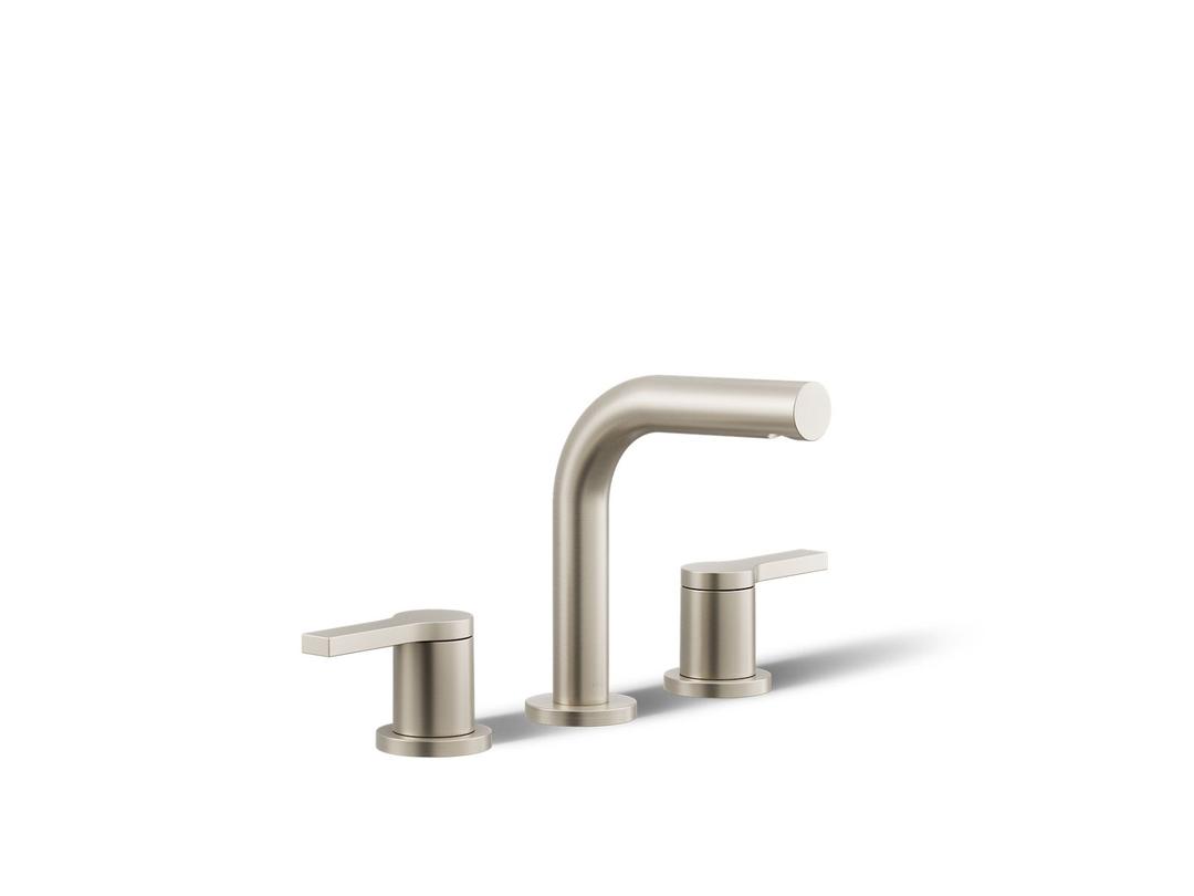 Elate Widespread bathroom sink faucet, 1.2 gpm - Vibrant Brushed Nickel by Kohler