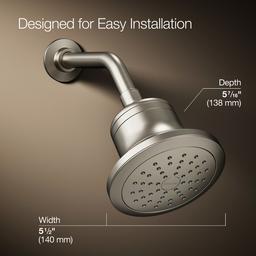 CinqE Round single-function filtered showerhead, 2.5 gpm - image 3