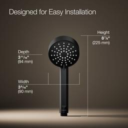 Elate Three-Function Handshower 2.5 GPM - Matte Black - image 2