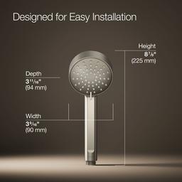 Elate Three-Function Handshower 1.5 GPM - Vibrant Brushed Nickel - image 3