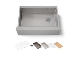 Kohler Strive Kitchen Sink | 29-1/2" | Undermount Farmhouse | Single-Bowl | Workstation - Stainless Steel - image 1