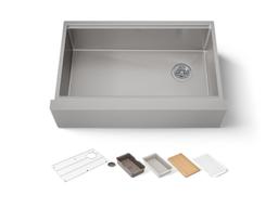 Kohler Strive Kitchen Sink | 32-1/2" | Undermount Farmhouse | Single-Bowl | Workstation - Stainless Steel - image 1