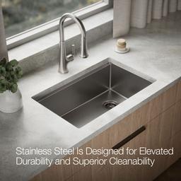 Kohler Strive Kitchen Sink | 29" | Undermount | Single-Bowl | Workstation - Stainless Steel - image 4