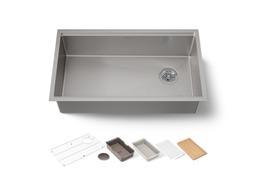 Kohler Strive Kitchen Sink | 32" | Undermount | Single-Bowl | Workstation - Stainless Steel - image 1