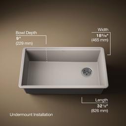 BillingsE 32-1/2'' undermount single-bowl kitchen sink - image 3
