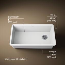 BillingsE 32-1/2'' undermount single-bowl kitchen sink - image 3