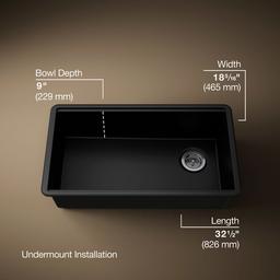BillingsE 32-1/2'' undermount single-bowl workstation kitchen sink - image 3