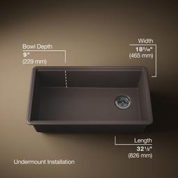 BillingsE 32-1/2'' undermount single-bowl workstation kitchen sink - image 3