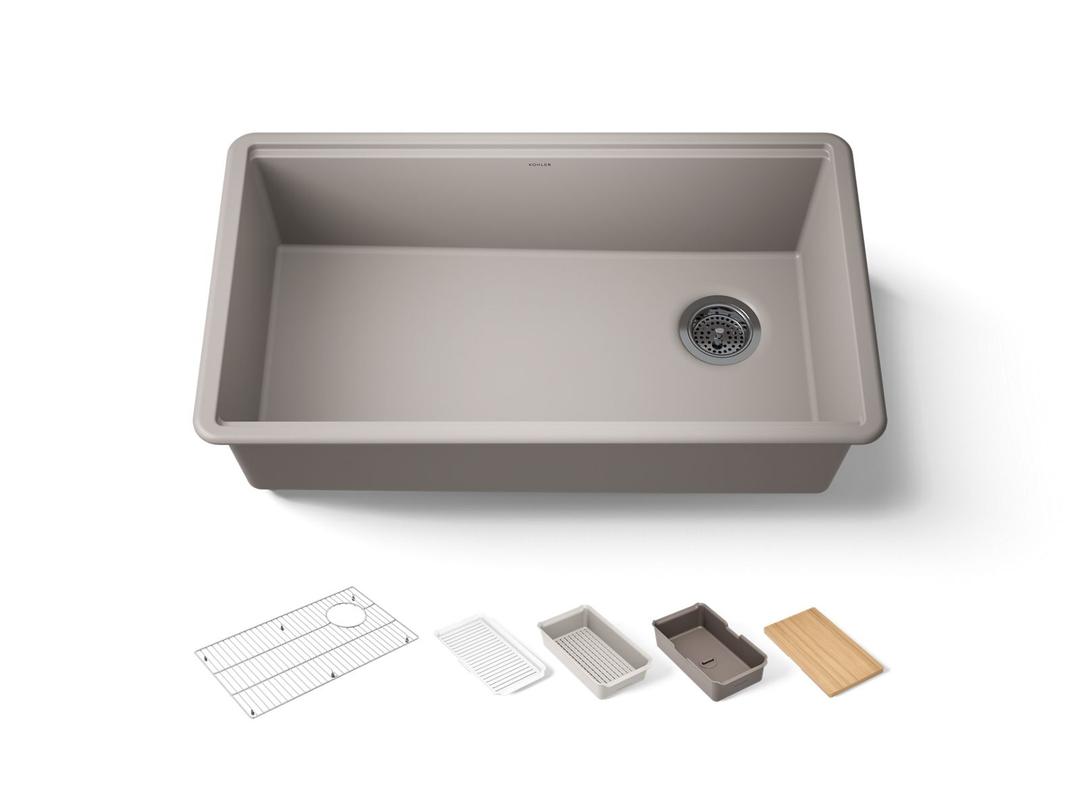BillingsE 32-1/2'' undermount single-bowl workstation kitchen sink by Kohler