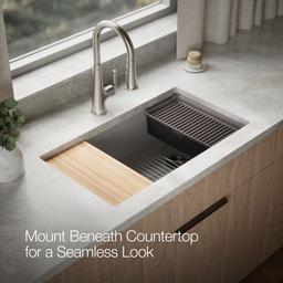 BillingsE 32-1/2'' undermount single-bowl workstation kitchen sink - image 8