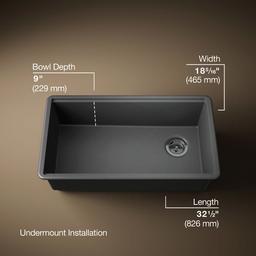 BillingsE 32-1/2'' undermount single-bowl workstation kitchen sink - image 3