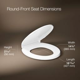 Cachet Heated ReadyLatch Quiet-Close Round-Front Toilet Seat - image 3