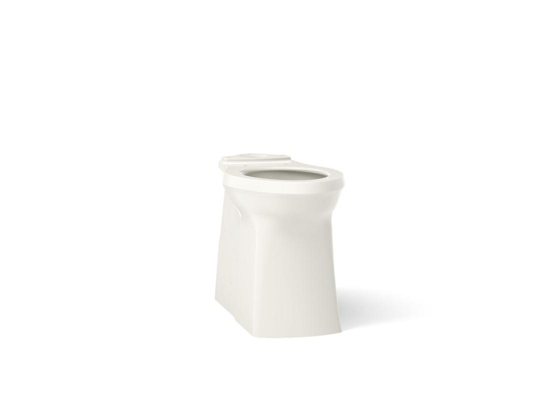 Corbelle Tall elongated toilet bowl with skirted trapway by Kohler