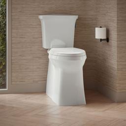Corbelle Tall two-piece elongated toilet with skirted trapway, 1.28 gpf - image 2
