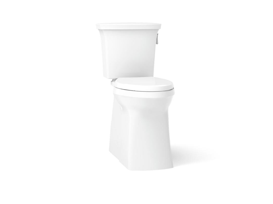 Corbelle Tall two-piece elongated toilet with skirted trapway, 1.28 gpf by Kohler