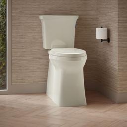 Corbelle Tall two-piece elongated toilet with skirted trapway, 1.28 gpf - image 2
