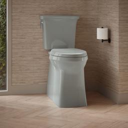 Corbelle Tall ContinuousClean two-piece elongated toilet with skirted trapway, 1.28 gpf - image 2