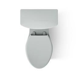 Corbelle Tall ContinuousClean two-piece elongated toilet with skirted trapway, 1.28 gpf - image 6