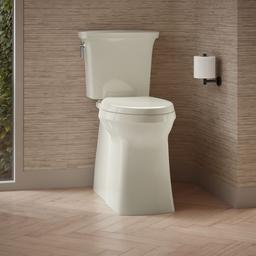 Corbelle Tall ContinuousClean two-piece elongated toilet with skirted trapway, 1.28 gpf - image 2