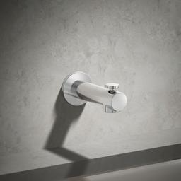 Elate Wall-mount bath spout with diverter - Polished Chrome - image 2