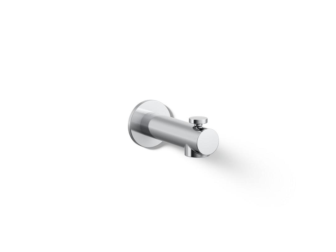 Elate Wall-mount bath spout with diverter - Polished Chrome by Kohler