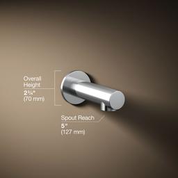 Elate Wall-mount bath spout - Polished Chrome - image 3