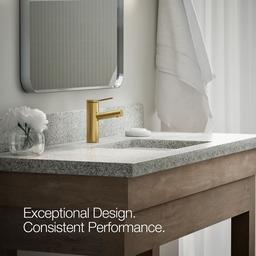 Elate Single-Handle Bathroom Sink Faucet 1.2 GPM - Vibrant Brushed Moderne Brass - image 4