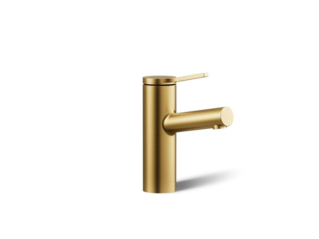 Elate Single-Handle Bathroom Sink Faucet 1.2 GPM - Vibrant Brushed Moderne Brass by Kohler