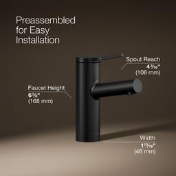 Elate Single-Handle Bathroom Sink Faucet 1.2 GPM - Matte Black - image 3