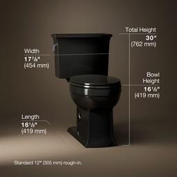 Archer Two-piece elongated toilet, 1.28 gpf - image 3