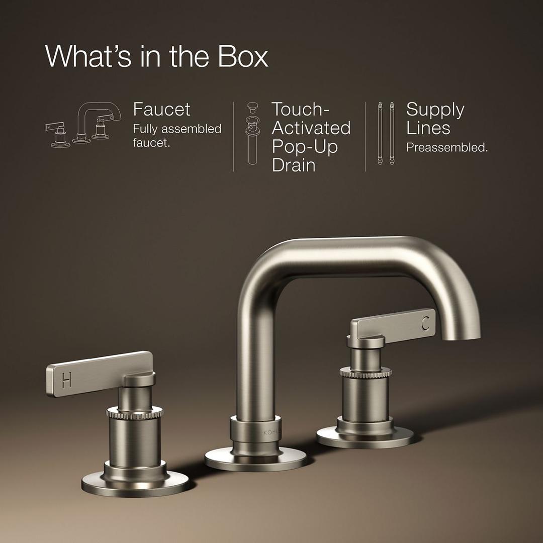 CastiaE by Studio McGee Widespread bathroom sink faucet, 1.2 gpm by Kohler