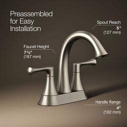 BuckleyE Centerset bathroom sink faucet, 1.2 gpm - image 3