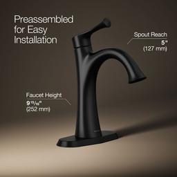 BuckleyE Single-handle bathroom sink faucet, 1.0 gpm - image 3