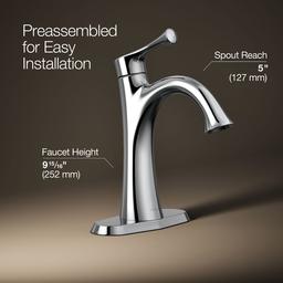 BuckleyE Single-handle bathroom sink faucet, 1.2 gpm - image 3