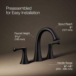 BuckleyE Widespread bathroom sink faucet, 1.0 gpm - image 3