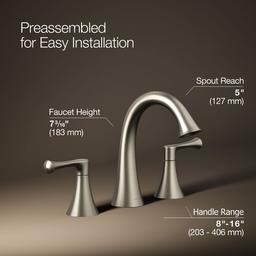 BuckleyE Widespread bathroom sink faucet, 1.2 gpm - image 3