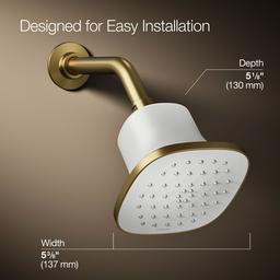 CinqE Square single-function filtered showerhead, 2.5 gpm - image 3