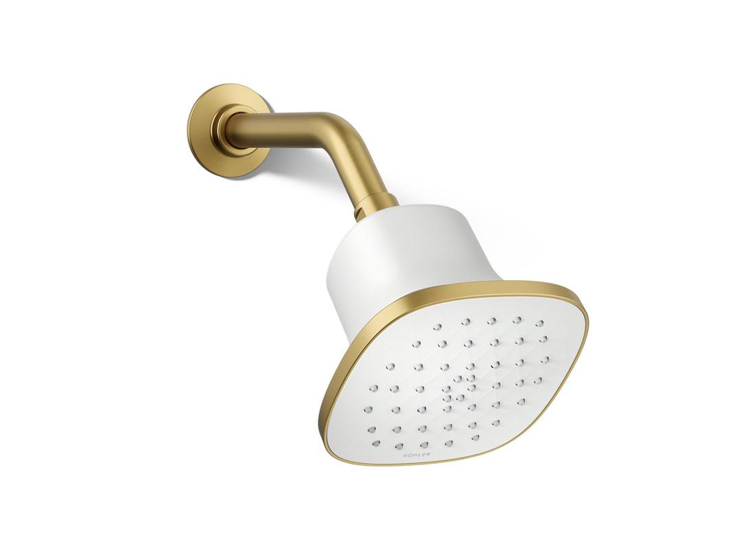CinqE Square single-function filtered showerhead, 2.5 gpm by Kohler