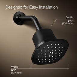 CinqE Square single-function filtered showerhead, 2.5 gpm - image 3