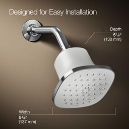 CinqE Square single-function filtered showerhead, 2.5 gpm - image 3
