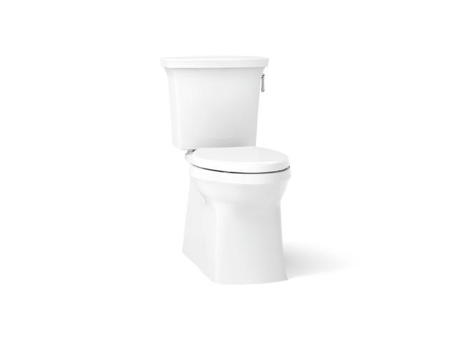 Corbelle Two-piece elongated toilet with skirted trapway, 1.28 gpf