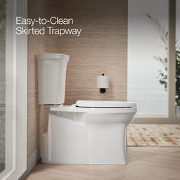 Corbelle Two-piece elongated toilet with skirted trapway, 1.28 gpf - image 4