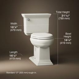 Memoirs Stately Two-piece elongated toilet, 1.28 gpf - image 3