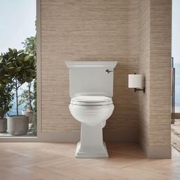Kohler Memoirs Stately Two-piece Elongated Toilet, 1.28 Gpf - White - image 4