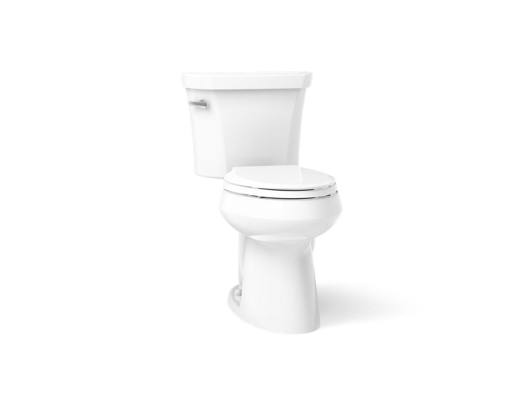 Highline Two-piece elongated toilet, 1.28 gpf - White by Kohler